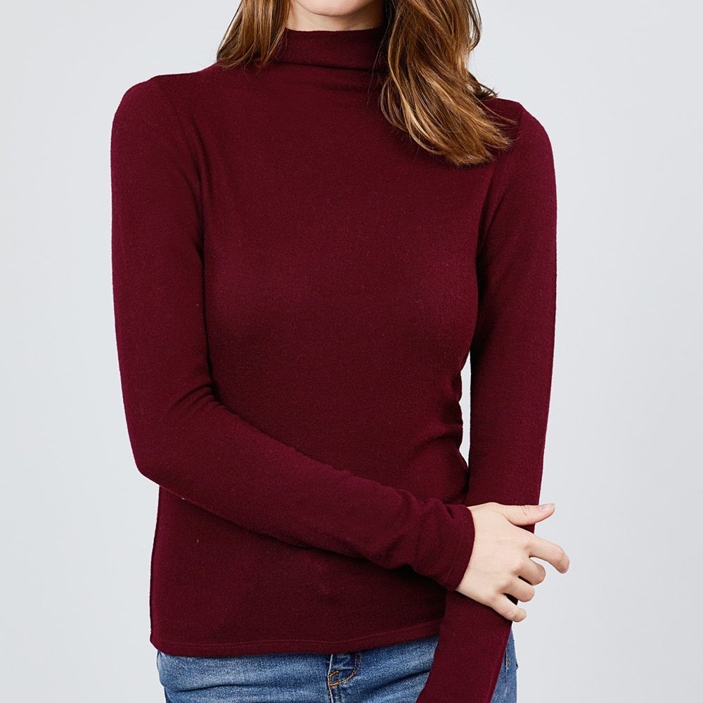 Ça Va De Soi Mock Neck Sweater